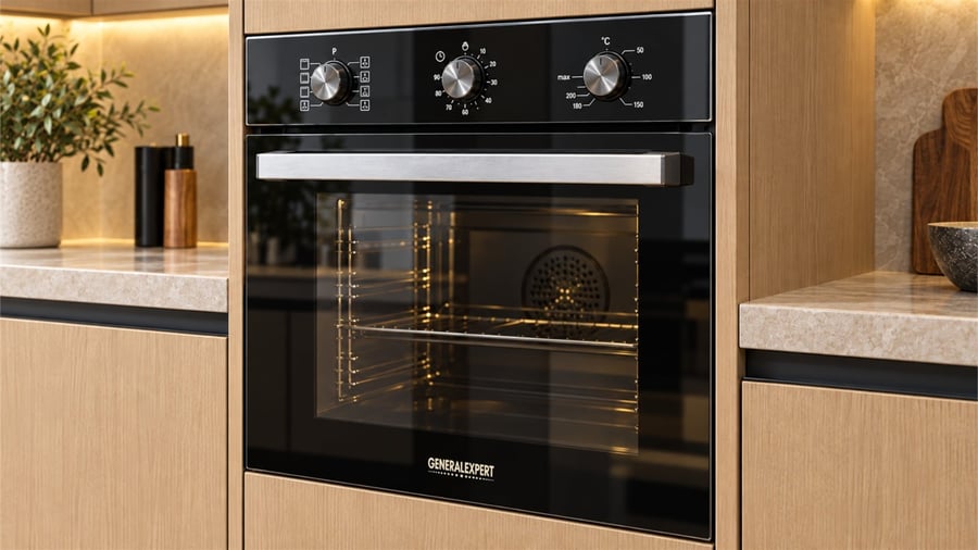 جنرال اكسبيرت فرن 60 سم 8 وظائف اسود شواية كهرباء – GXP608BL