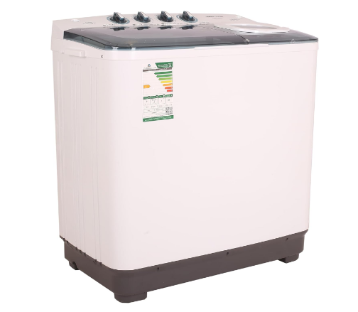 General Goldon washing machine with two tubs, 12 kg capacity, white color, top load