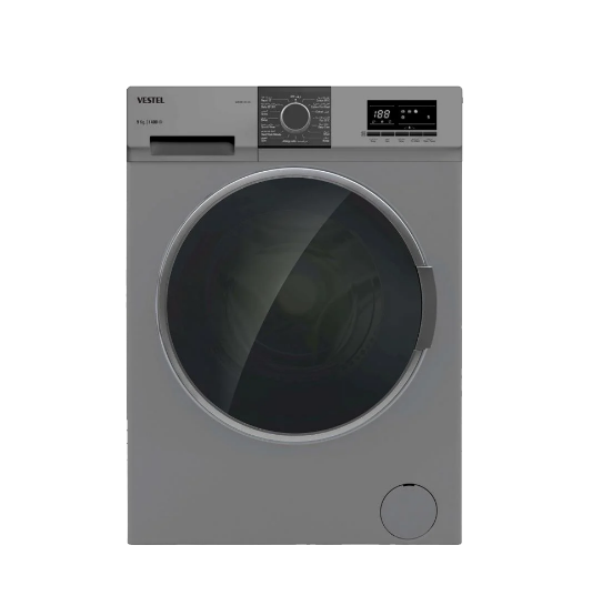 Vestel - Front load washing machine, 9 kg stainless steel - WB9B144DS