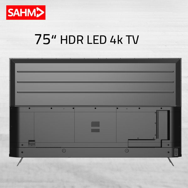 تلفزيون سهم 75 بوصة 4K بدون اطار ذكي ال اي دي - SHM-75LHKS
