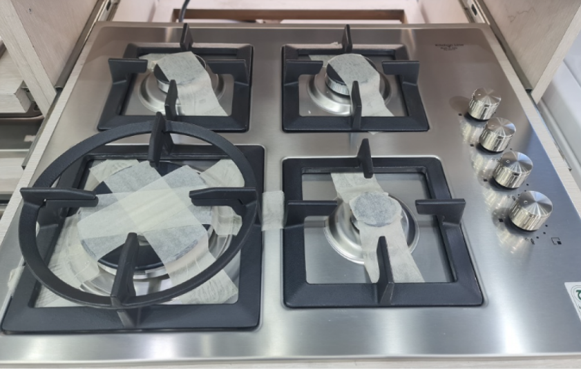 Kitchen line surface 60cm 4 gas burners with side switches separate mesh heavy duty: ZP. J4014