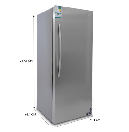 Eugene - upright freezer can be converted into a refrigerator, single door, 380 liters, 13.3 cubic feet, right door, stainless steel - UUFK380R