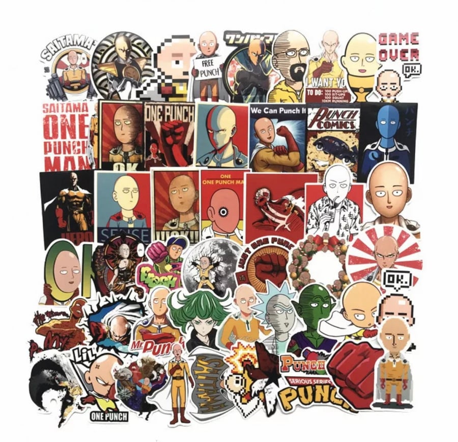 One punch man (10) Stickers