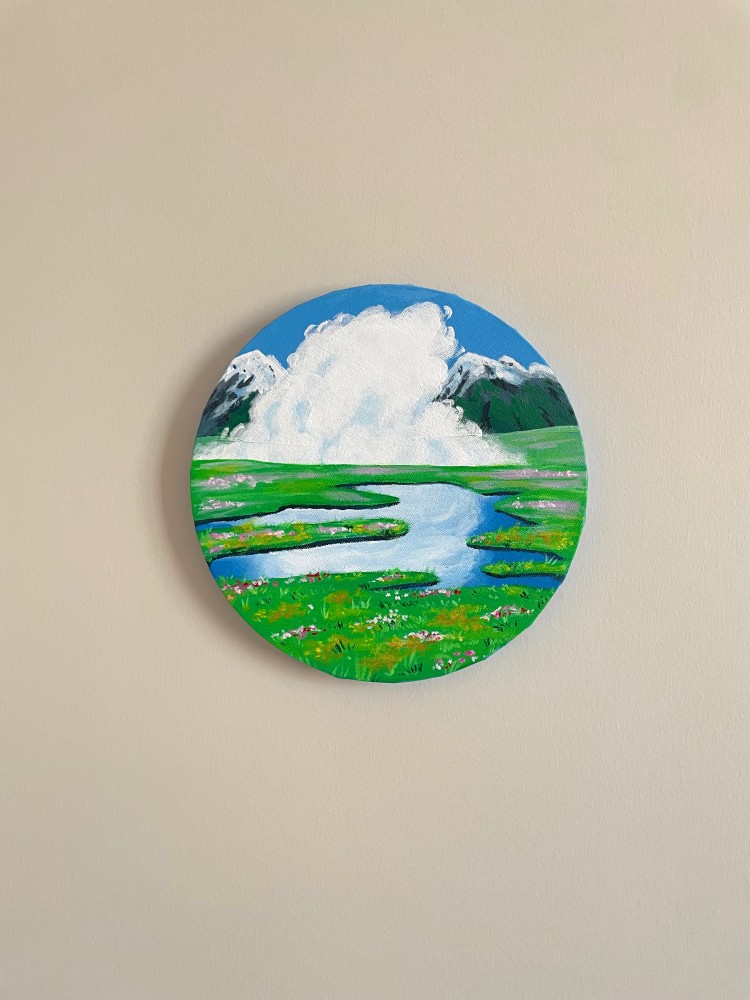 Acrylic painting on canvas 20 * 20 cm