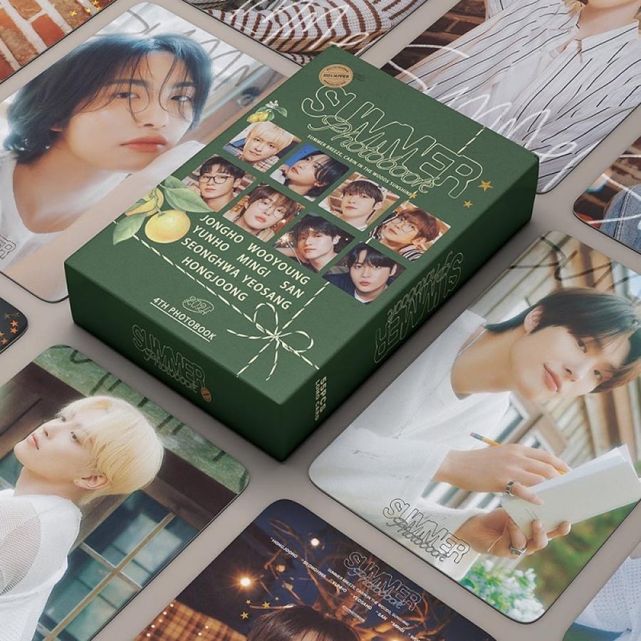 55 قطعة فوتوكارد Ateez