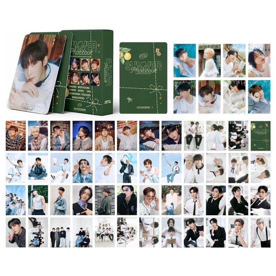 55 قطعة فوتوكارد Ateez