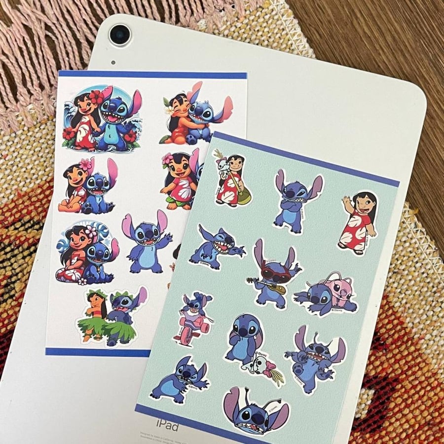 Stitch stickers, one piece