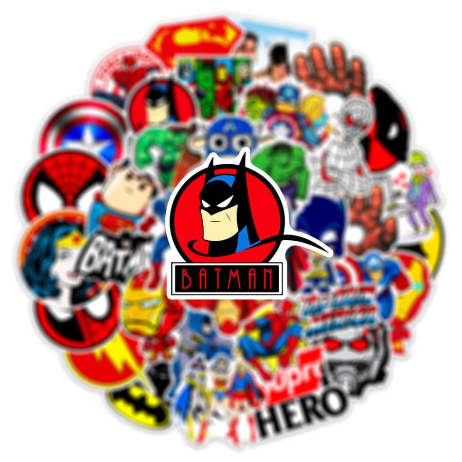 50 pieces Marvel world stickers