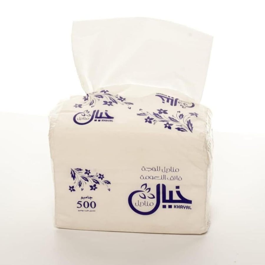 ربطة مناديل خيال جامبو ابيض عدد 10علبه