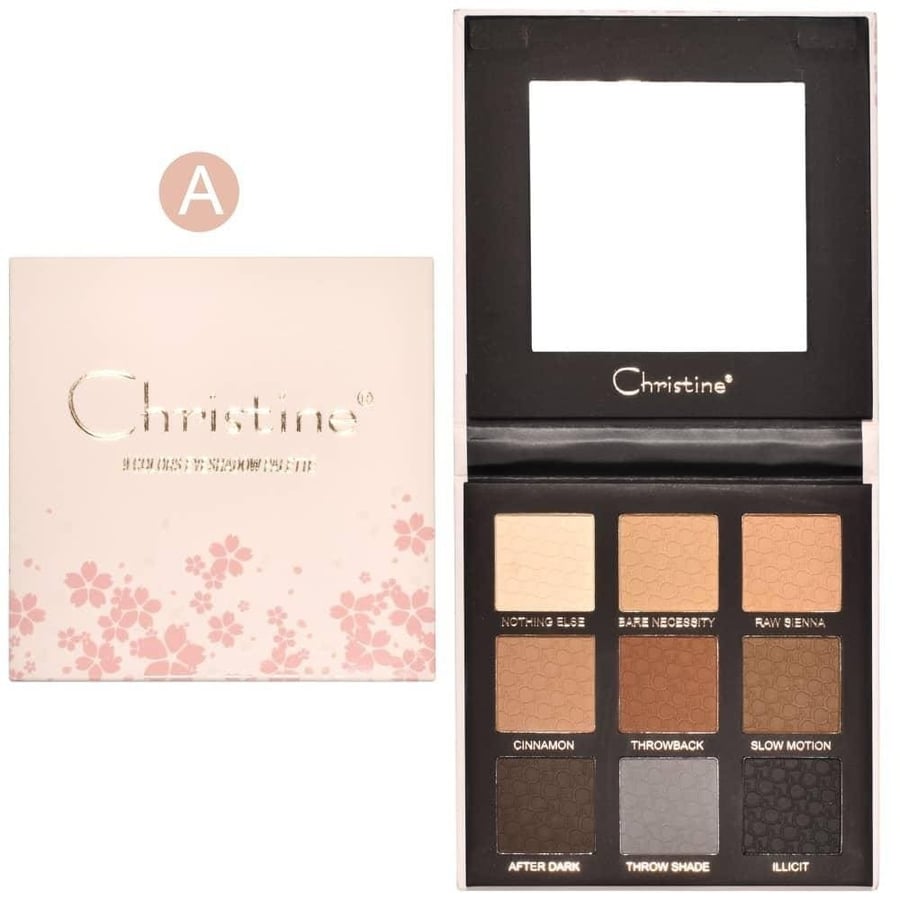 Eyeshadow palette with 9 colors from Christine CH-E2213-A