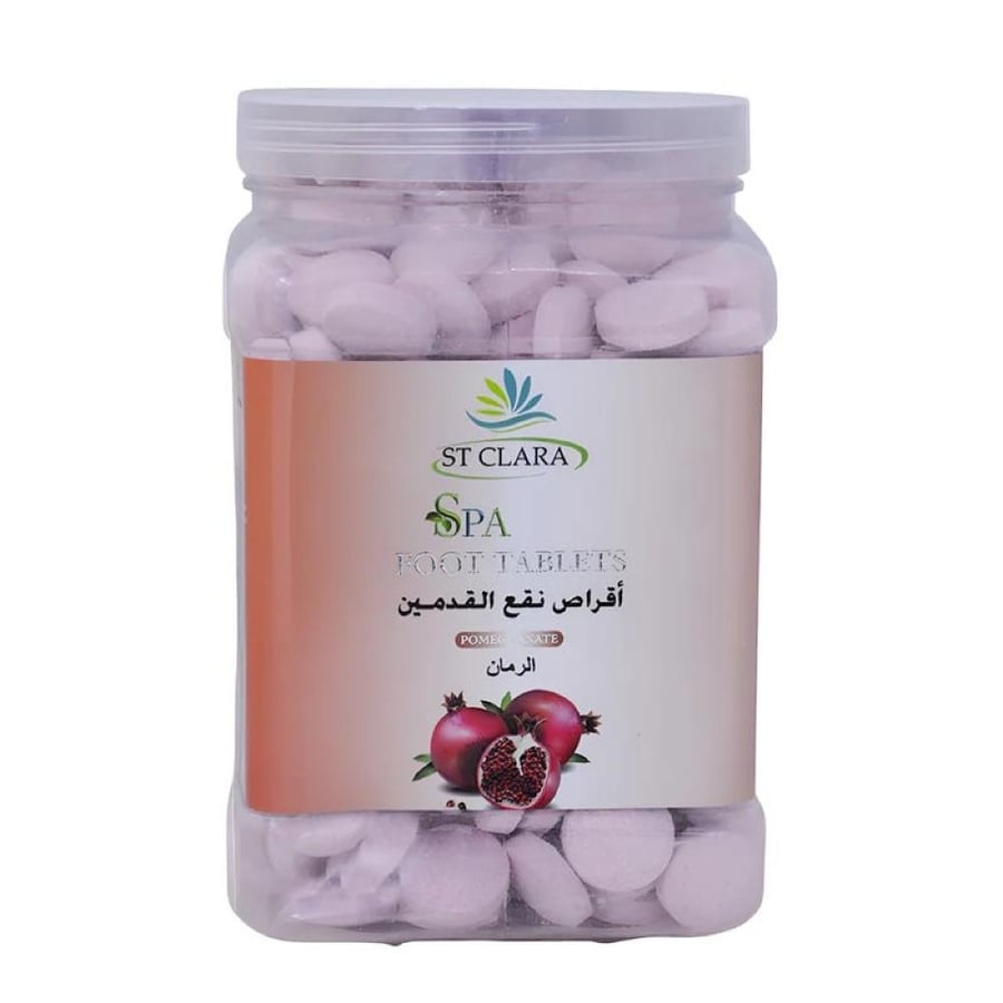 اقراص النقع  للعناية بالقدمين بالرمان  من اس تي كلارا-3كجم