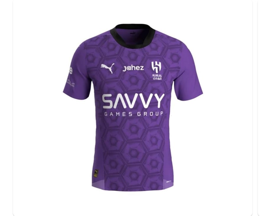 Purple Al Hilal set with shorts 24/25