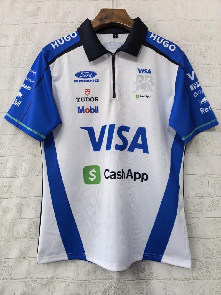 تيشيرت فورميلا Visa Cash App POLO ابيض ازرق 2026