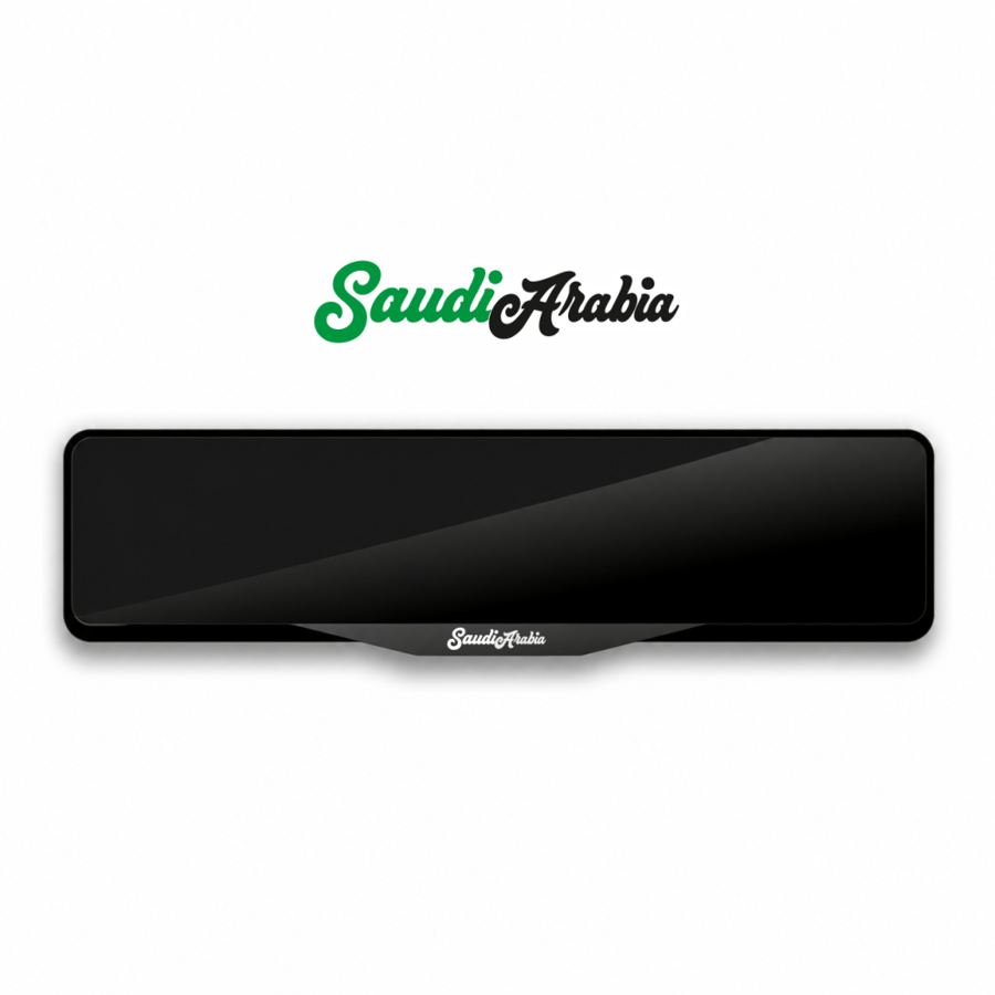 Saudi Arabia Special Design Plate Frame Retro Script Font