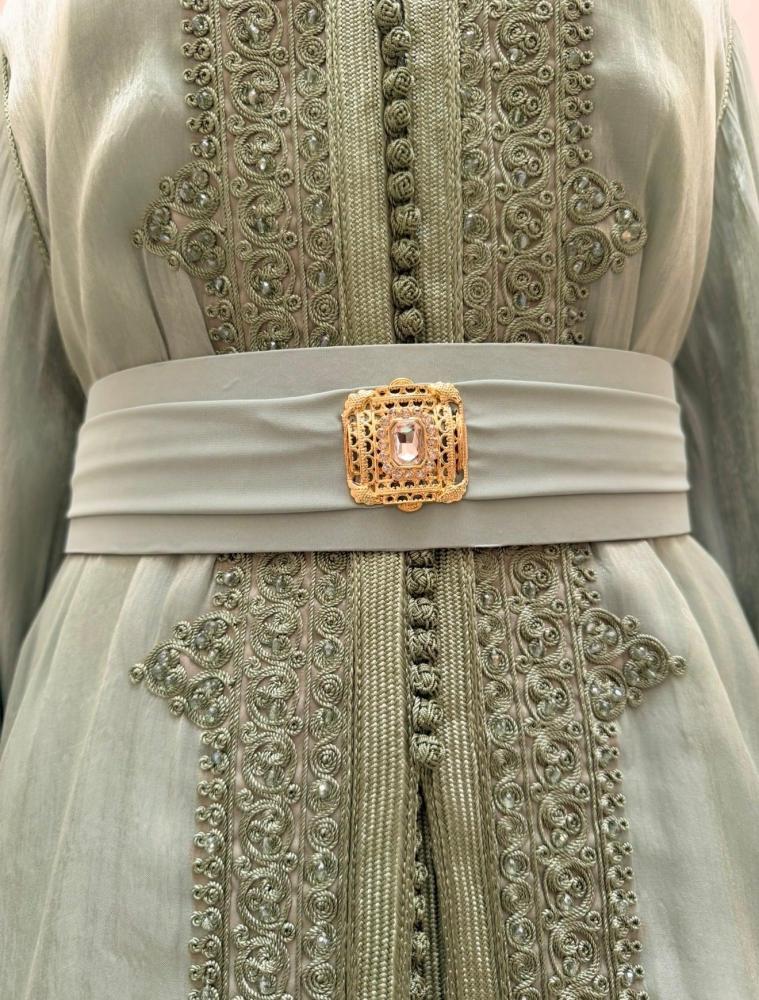 قفطان أخضر فستقي فاتح - Light Pistachio Green