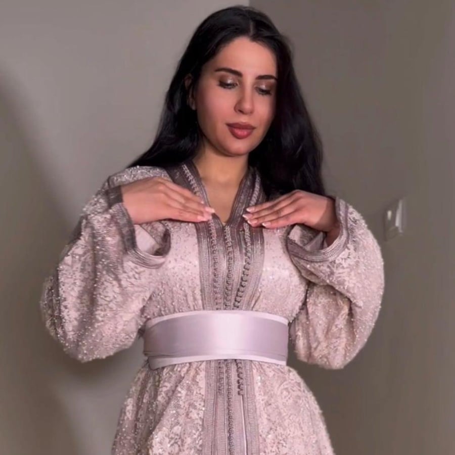 قفطان وردي غباري- Dusty Rose