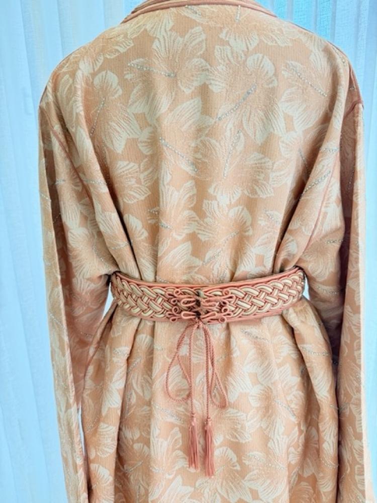 قفطان خربزي بلمسات ذهبية Peach & Gold