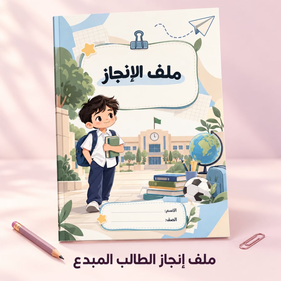 ملف إنجاز الطالب المبدع – ابتدائي