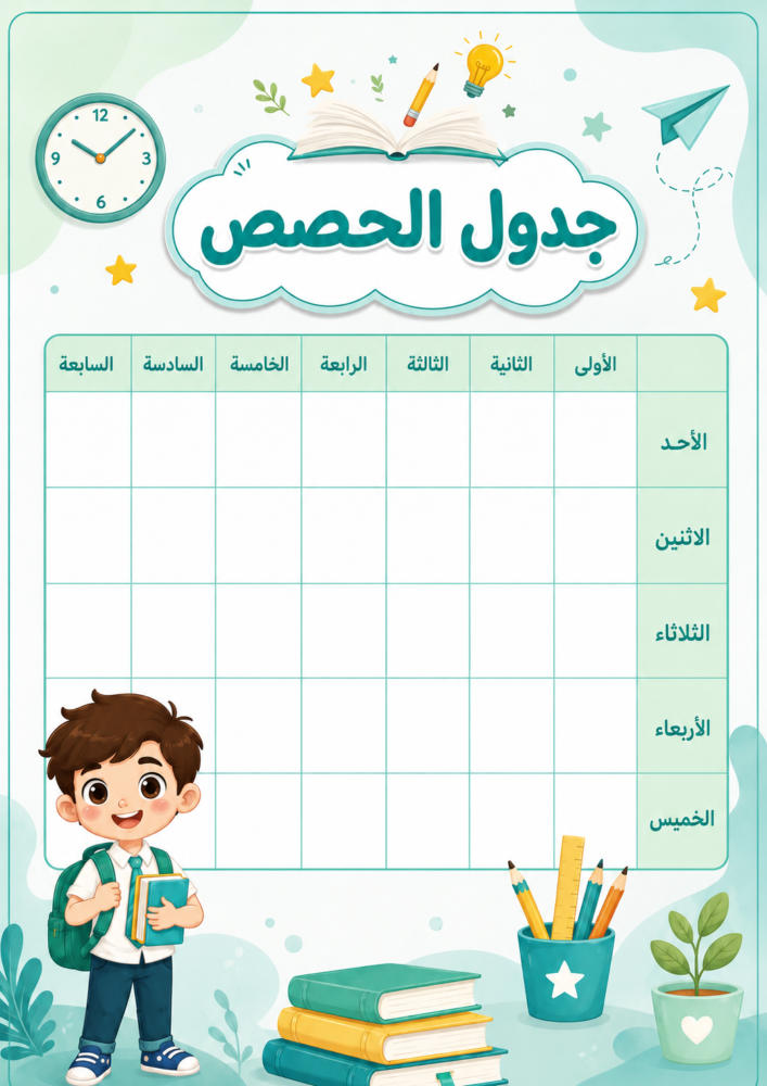 ملف إنجاز الطالب - شخصية الذكي