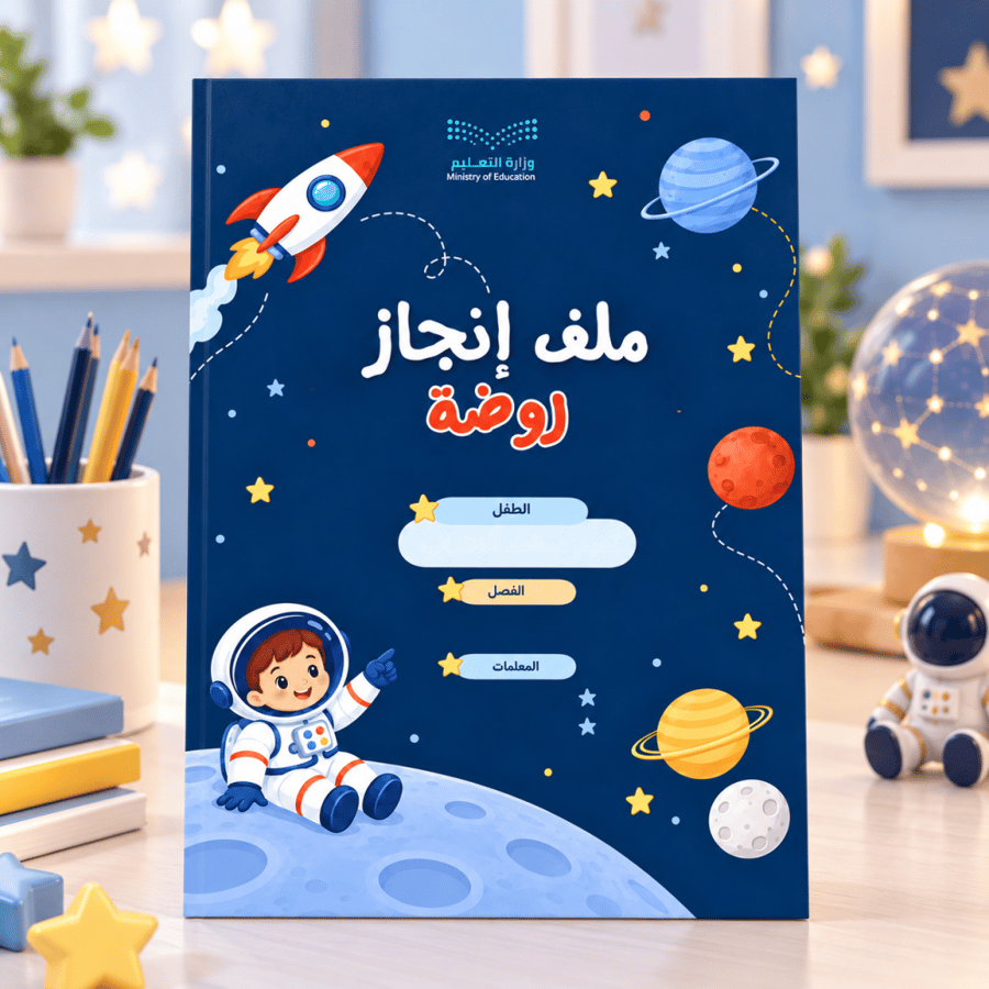 ملف إنجاز الروضة – ثيم الفضاء