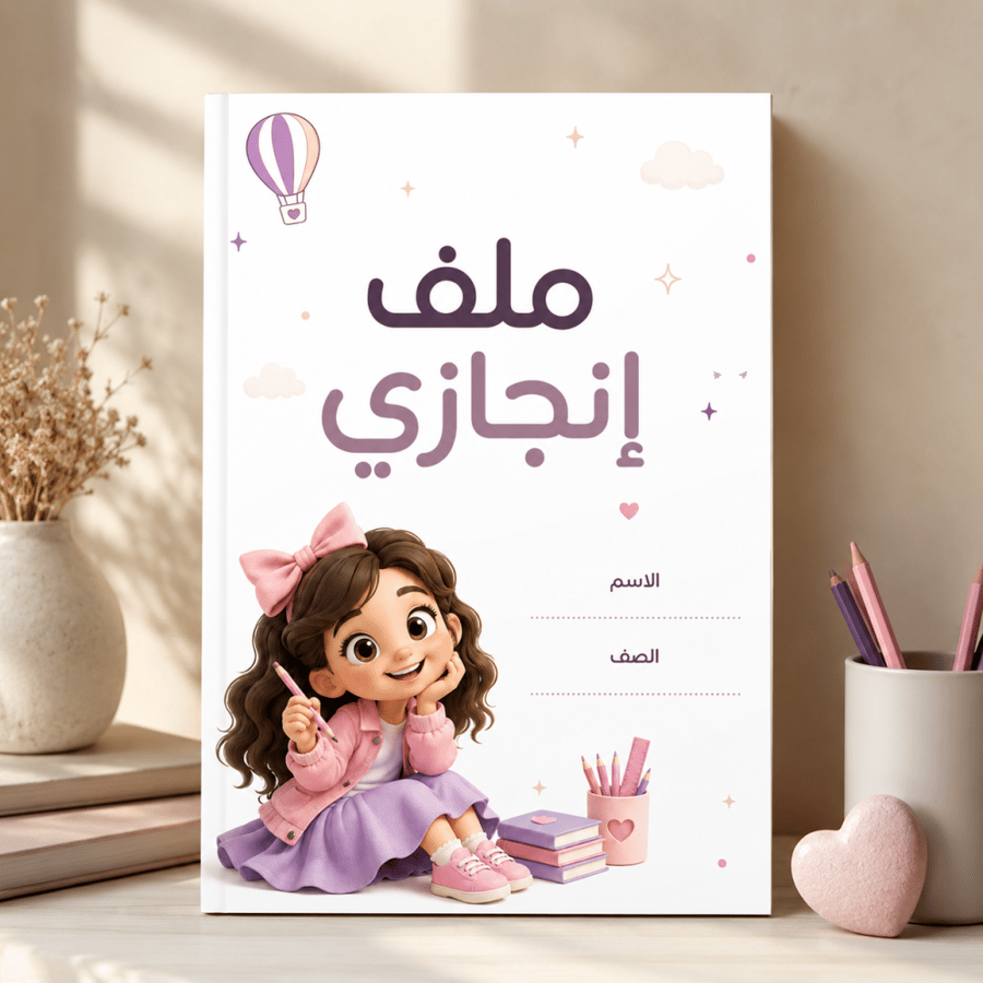 ملف إنجاز - شخصية لولي دمج رقمي
