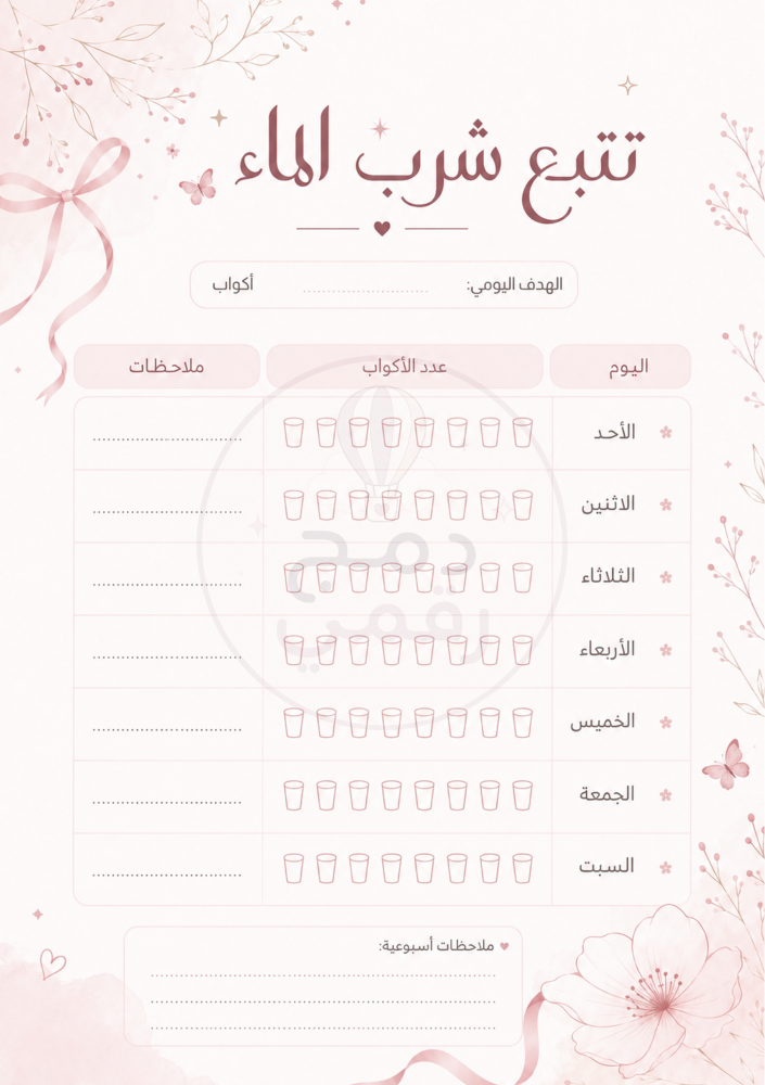 منظم مذكراتي-دفتر تنظيم يومي