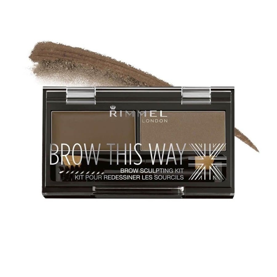 بودرة حواجب ريميل 002MEDIUM BROWN