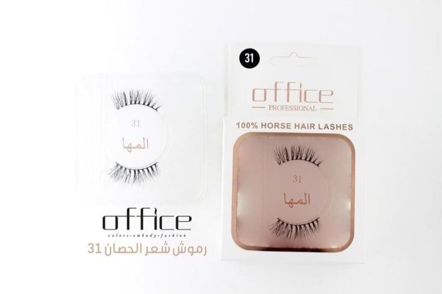 رموش اوفيس شعر الحصان طبيعي 100٪