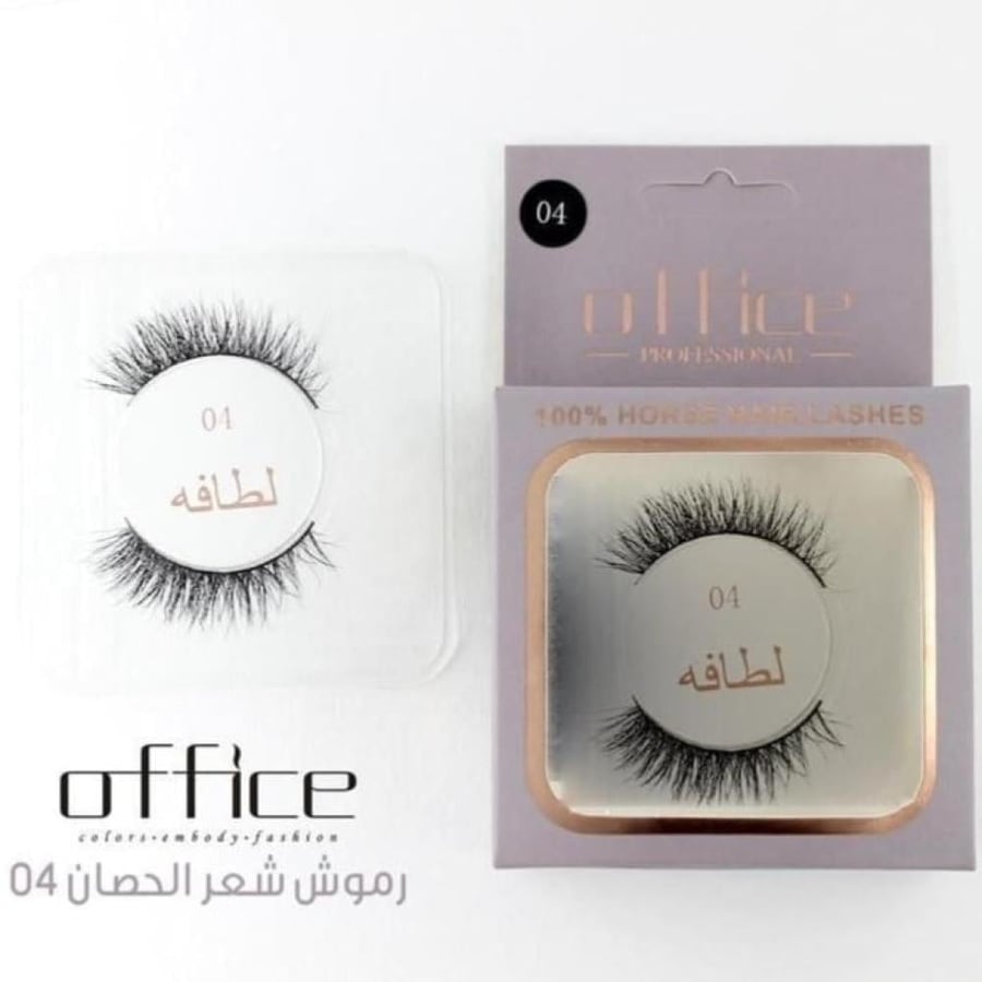 رموش اوفيس شعر الحصان طبيعي 100٪