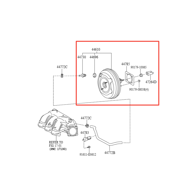Original Lexus ES350 2007-2015 brake pads