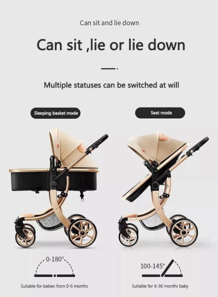 Foldable baby stroller