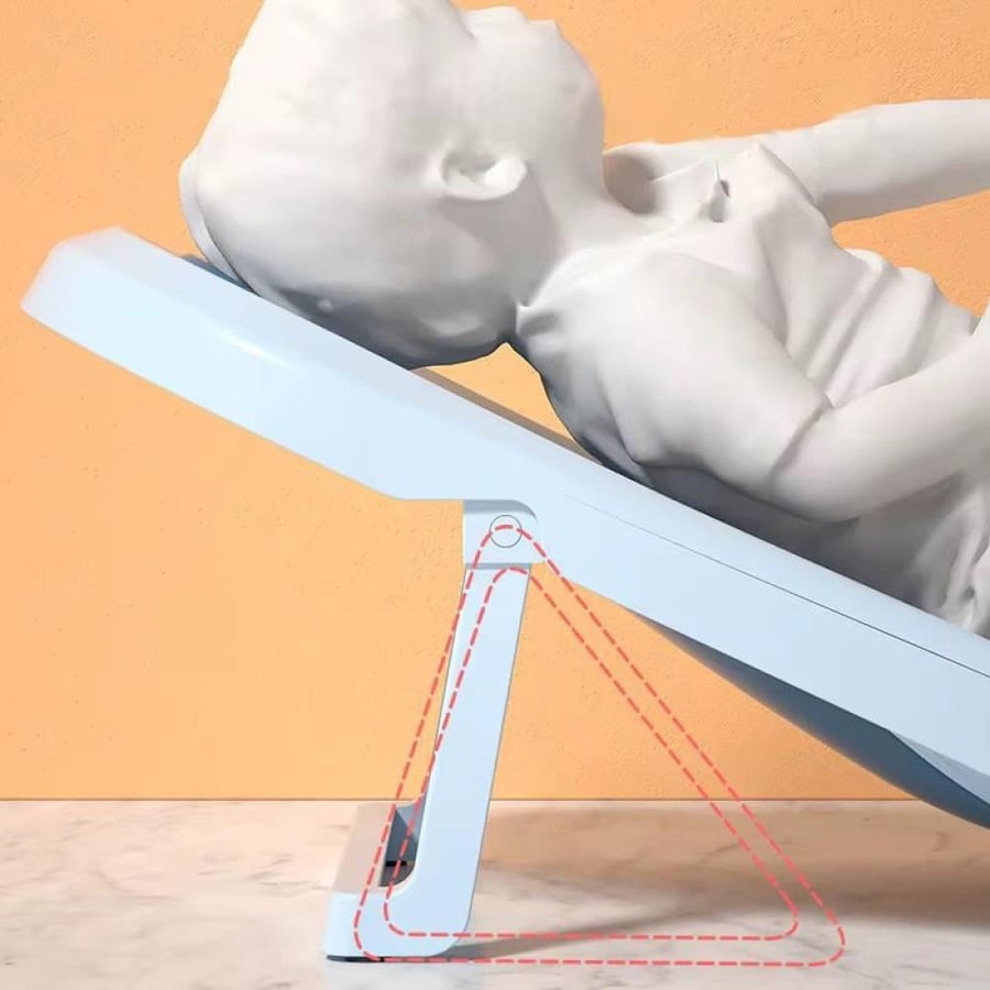 مقعد استحمام للأطفال قابل للطي بقاعدة غير قابلة للانزلاق