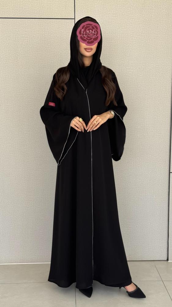 عباية D398تحديد فضي