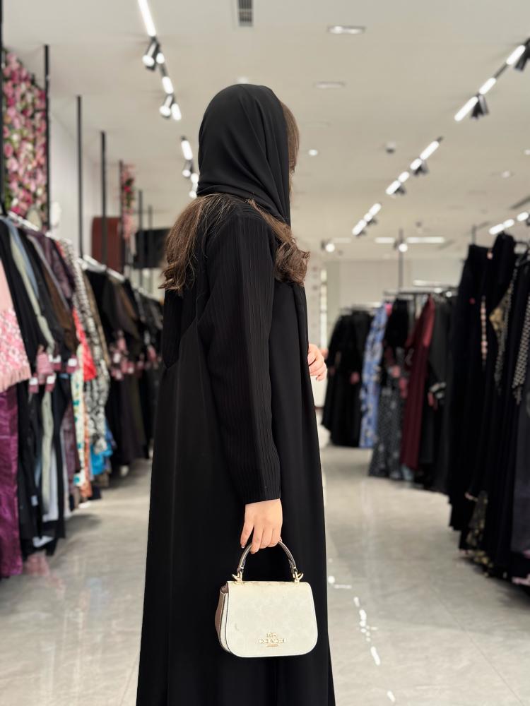 عباية D536-اسود-شاكيرا