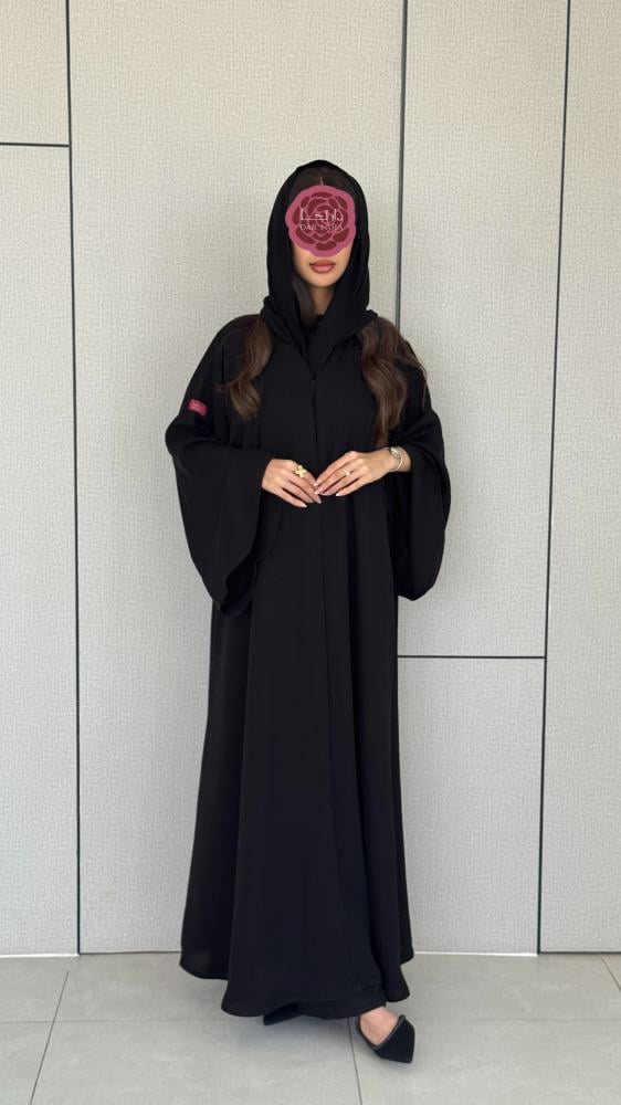 عباية D398 تحديد اسود