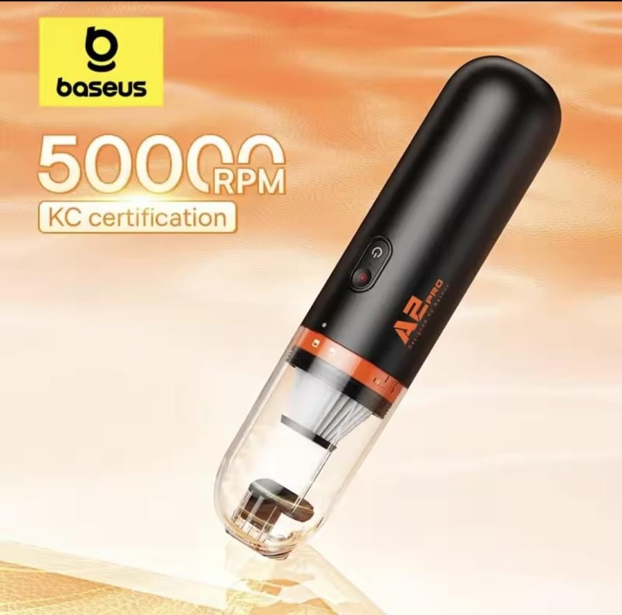 مكنسة كهربائية صغيرة من Baseus 6000Pa مثالية للسيارة والمكتب