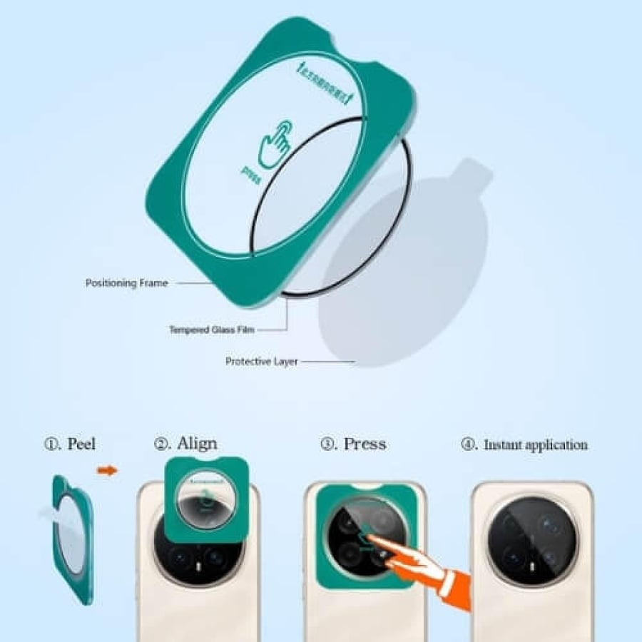 Camera lens protector for Honor Magic 8 Pro from Lereach - diamond protection and easy installation