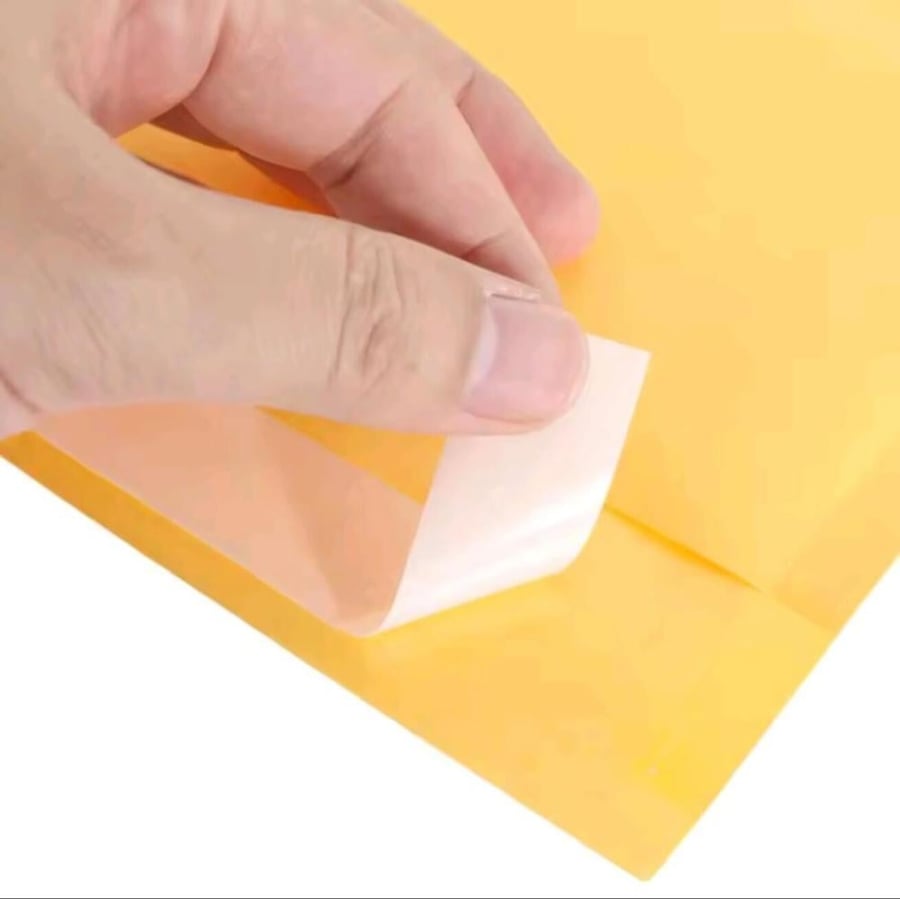مقاس 25x20 أكياس ورق تغليف شحن أظرف الفقاعات البريدية المبطنة ذات الختم الذاتي، قطعة واحدة