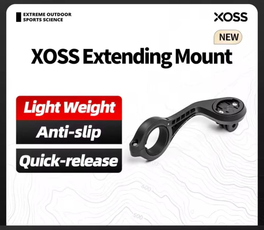 حامل عداد للدراجة قابل للاسخدام من الجهتين من XOSS