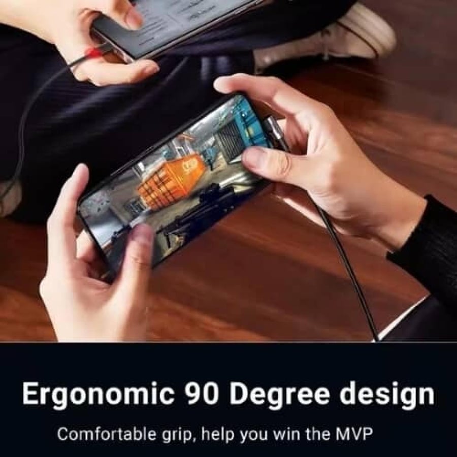 كابل Ugreen USB-C بطول نصف متر وزاوية 90 درجة - الشحن السريع والمتانة المثالية!