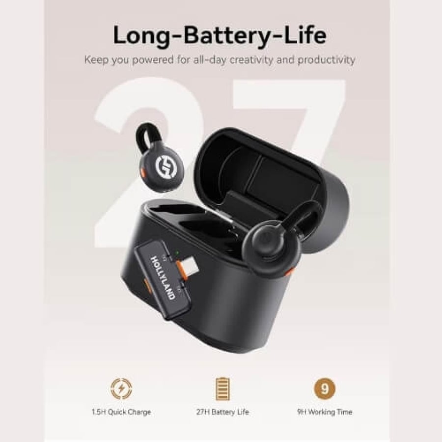 Lark M2S wireless microphone (Type-C) | Instant connection, 300-meter range, titanium, noise isolation