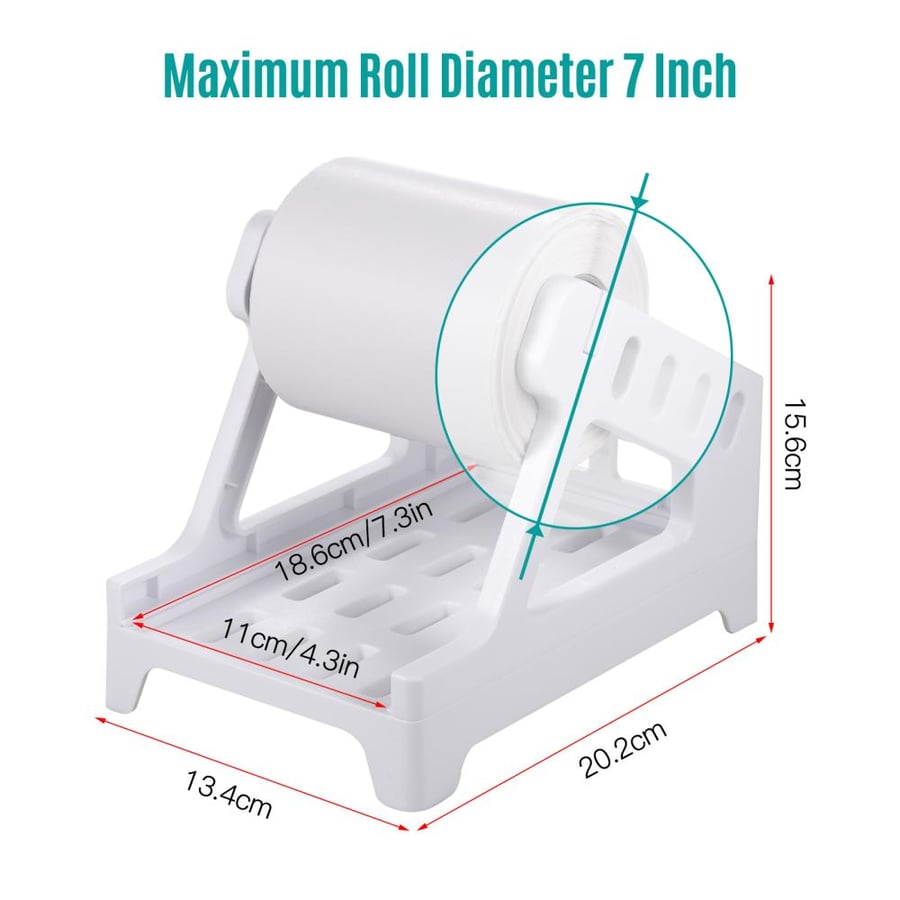 Shipping label holder accommodates printing papers 6x4 or smaller