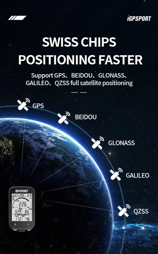 كمبيوتر عداد سرعة للدراجة الهوائية احترافي للسيكل من iGPSPORT اصدار BSC100S يحتوي على اغلب المميزات وله تطبيق خاص للهاتف ويمكن ربطه ببرامج متابعة التمارين مثل سترافا ويعمل لمدة 40 ساعة متواصلة من عملية شحن واحدة