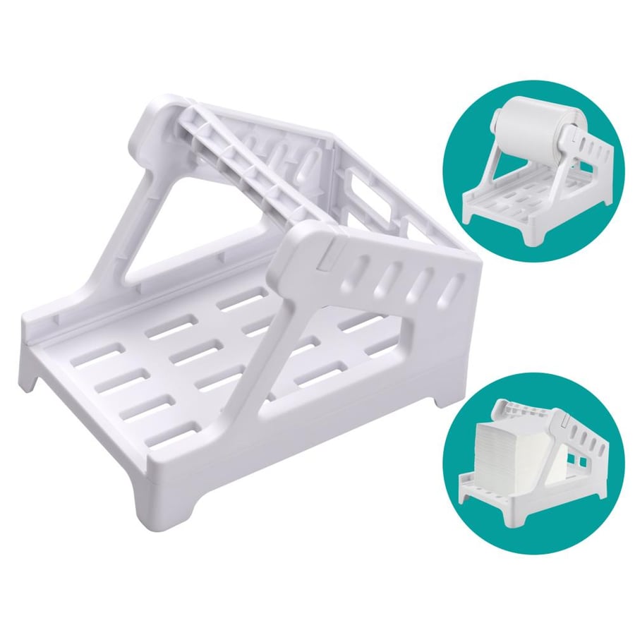 Shipping label holder accommodates printing papers 6x4 or smaller