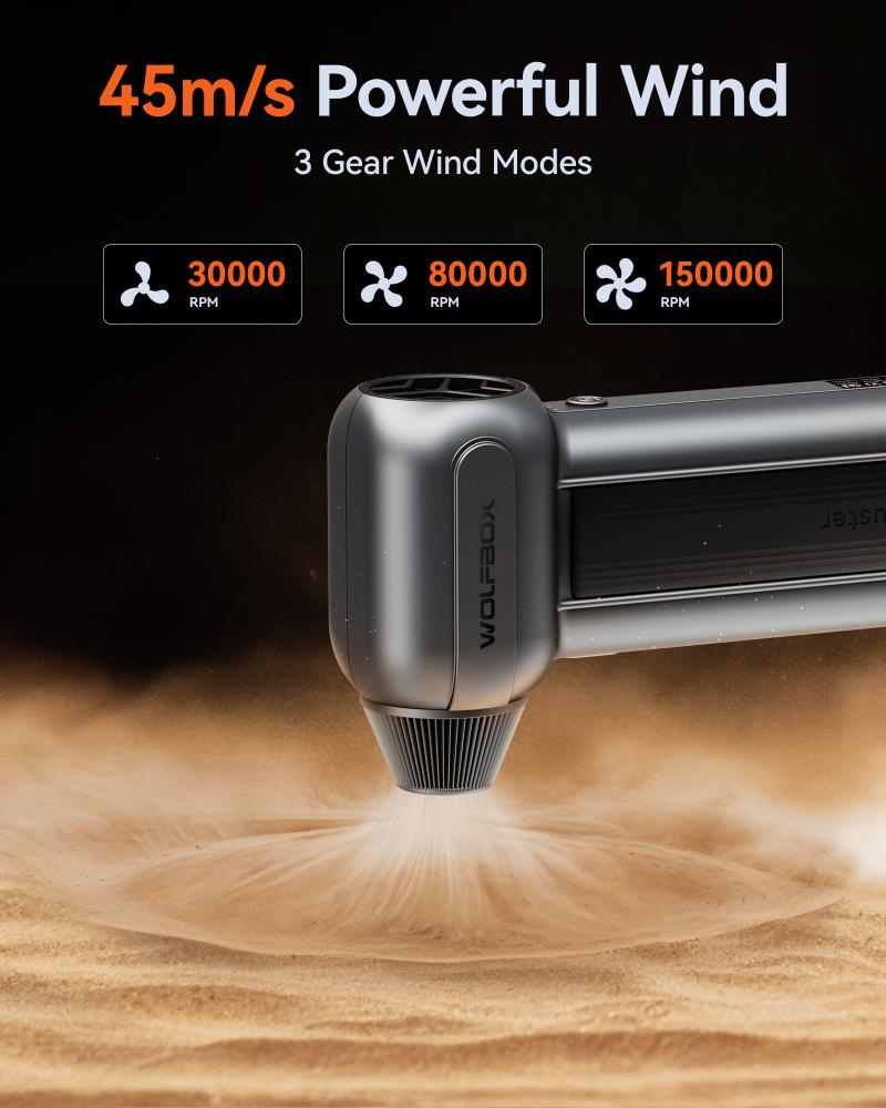 من وولف بوكس MF100 منفاخ لا سلكي 150000RPM قوي جدا