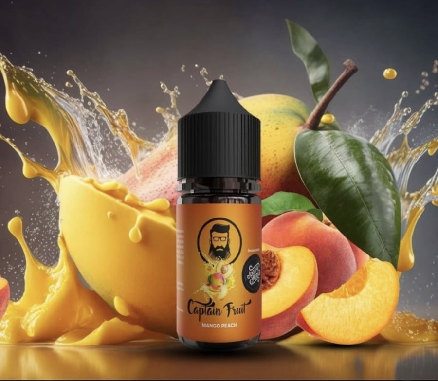 نكهة سولت كابتن فروت مانجو خوخ Captain Fruit MANGO PEACH