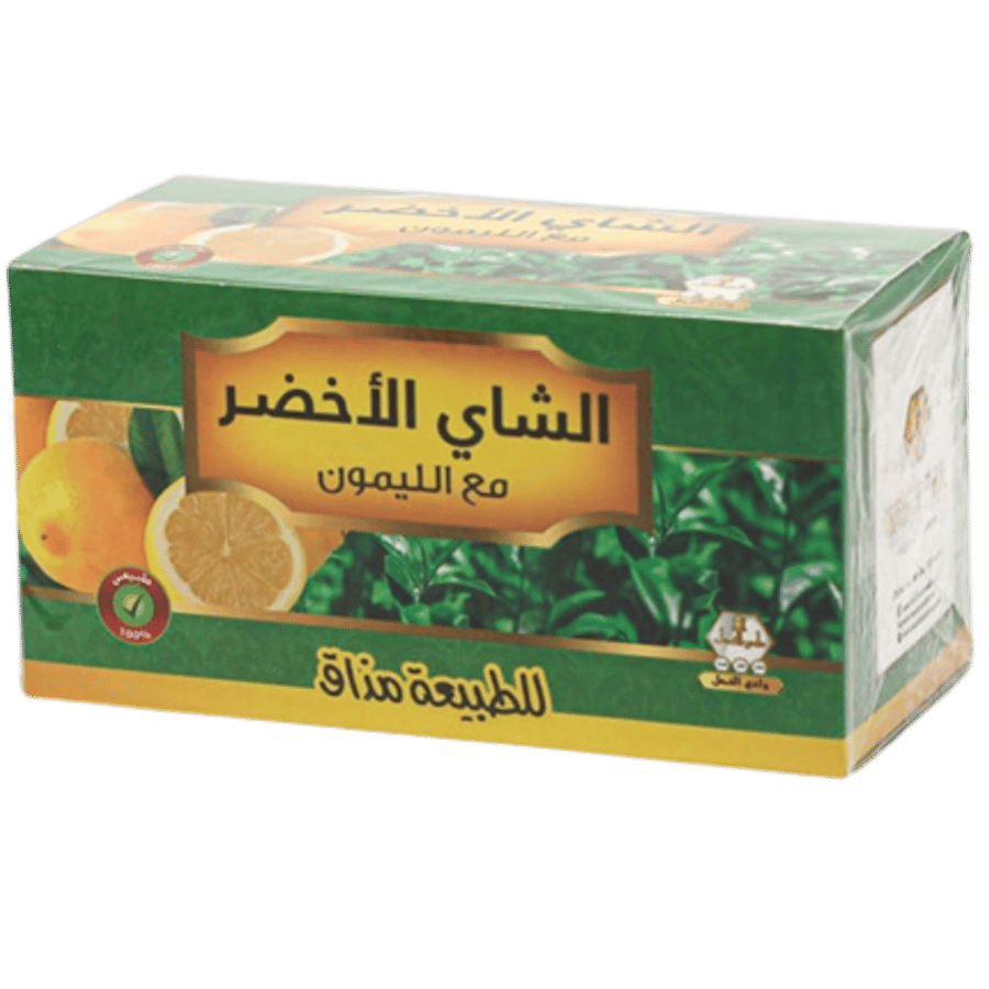 الشاي الاخضر مع الليمون