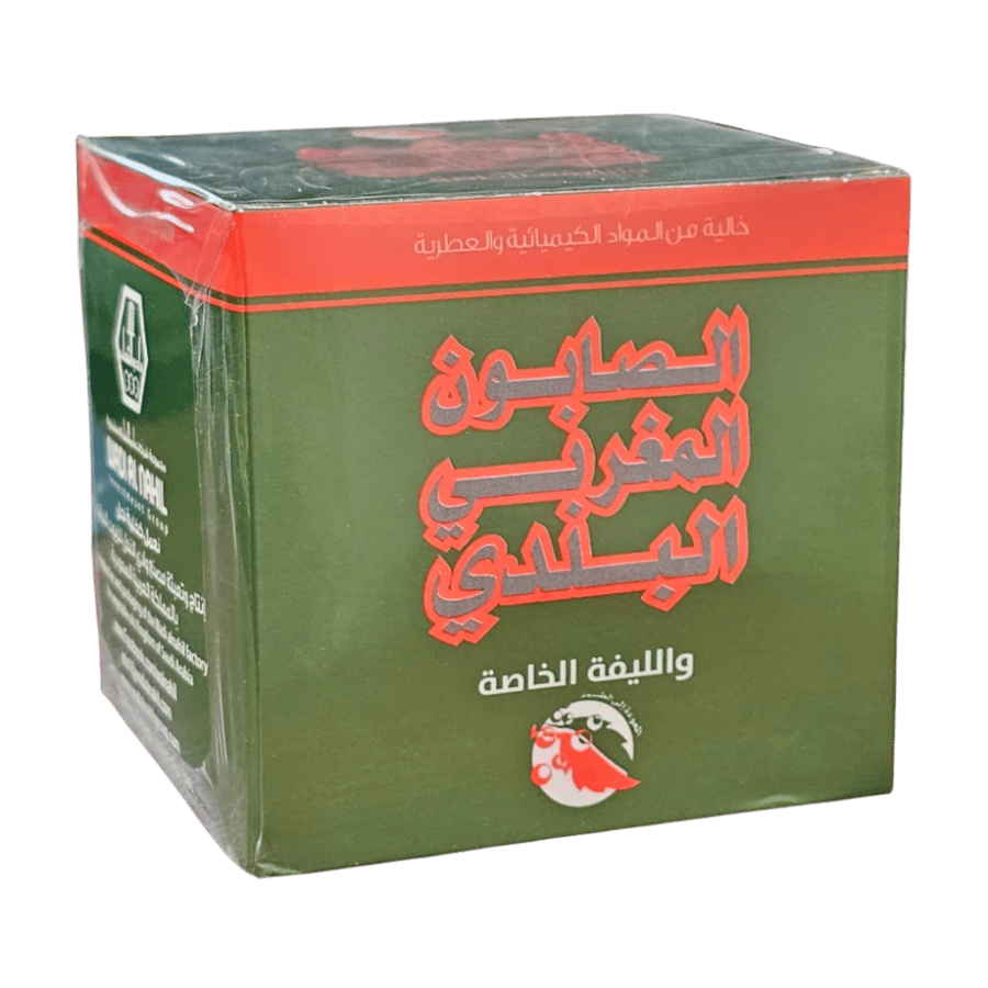 الصابون المغربي البلدي والليفة الخاصة 300 جرام