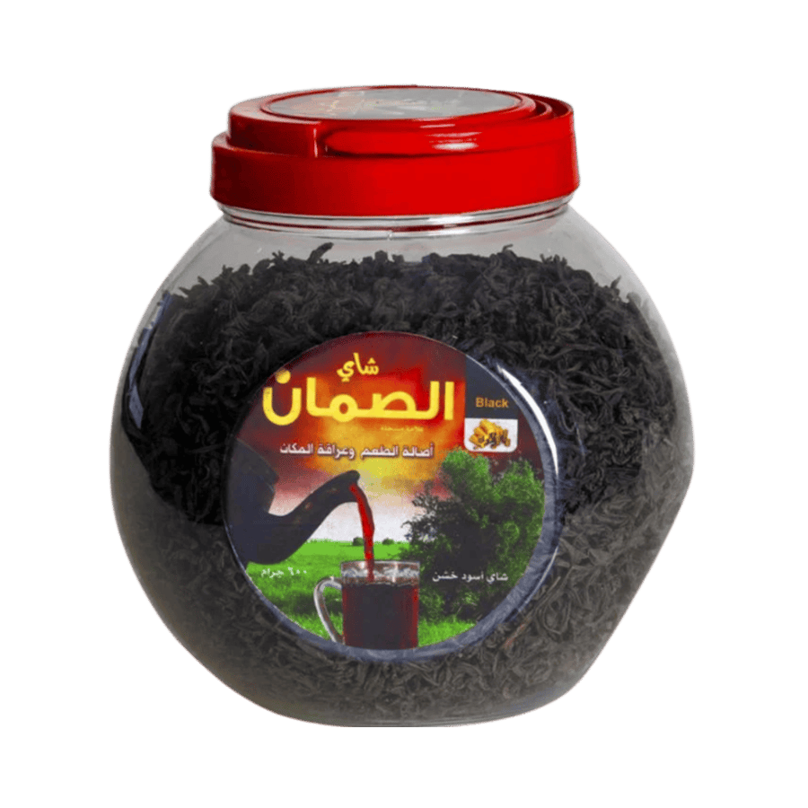 شاي الصمان اسود خشن 600 جرام