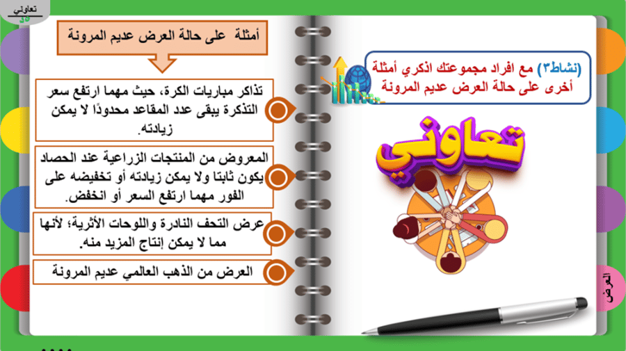5) مرونة العرض
